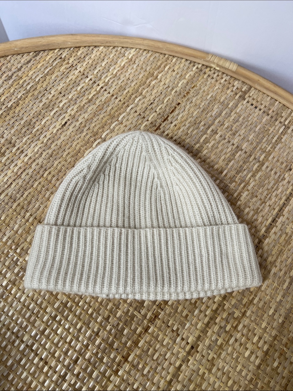 Marc Jacobs 100% Cashmere Beanie winter Cap hat Cream Ivory Unisex OS Fits Most